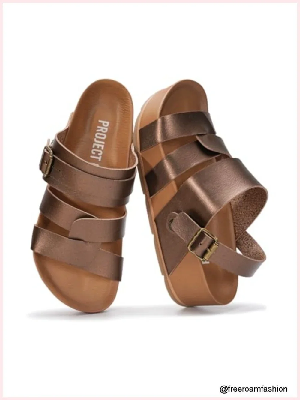 Strappy Wedge Sandals Women Platform Heels Plush Insole Non-Slip Water-Resistant
